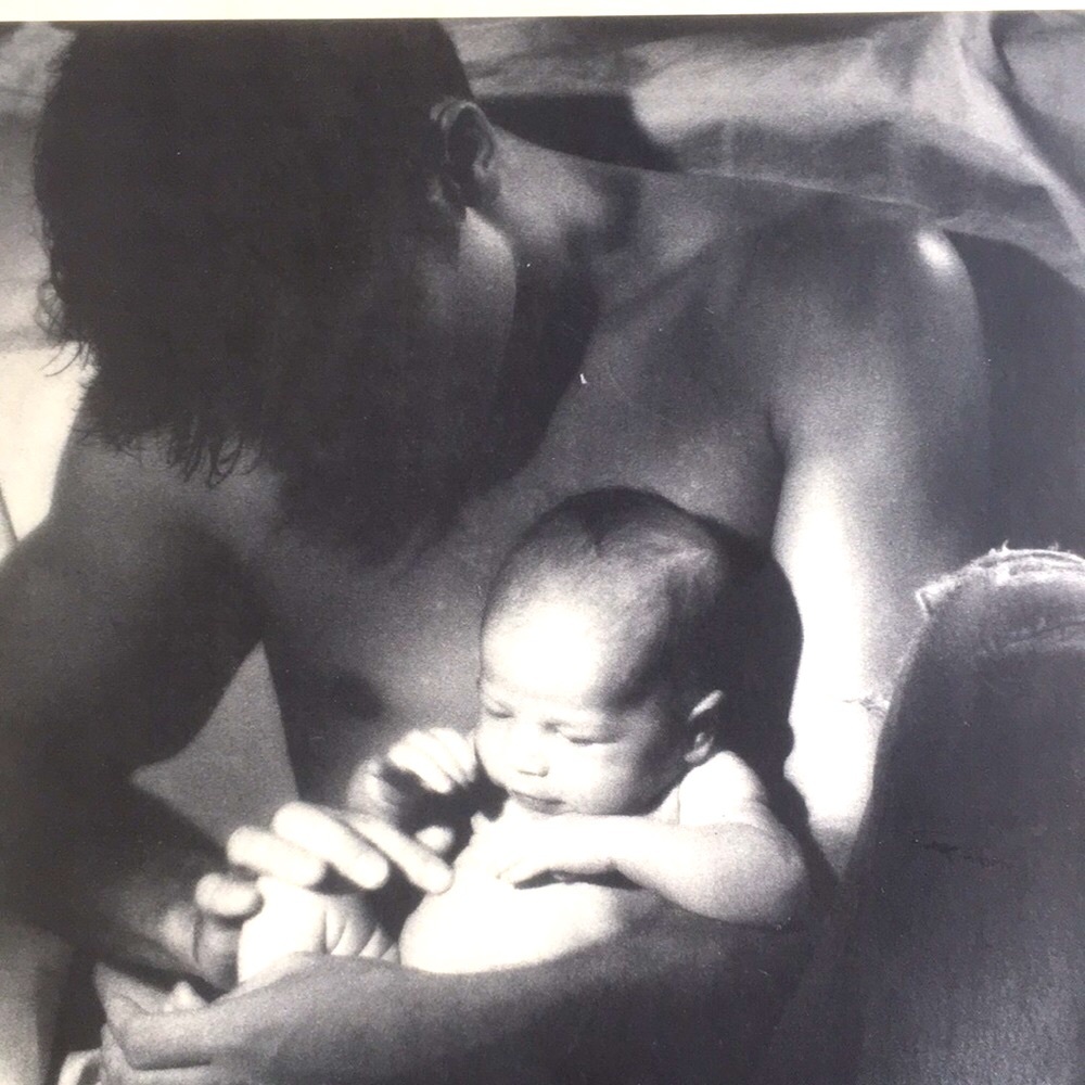 Vintage 1986 Athena International MAN AND BABY  Spencer Rowell Art Print #208031